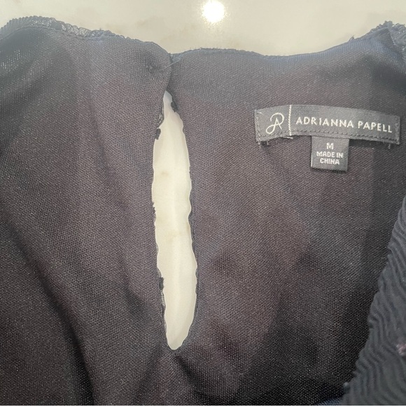 Adrianna Papell black textured blouse - Picture 16 of 16